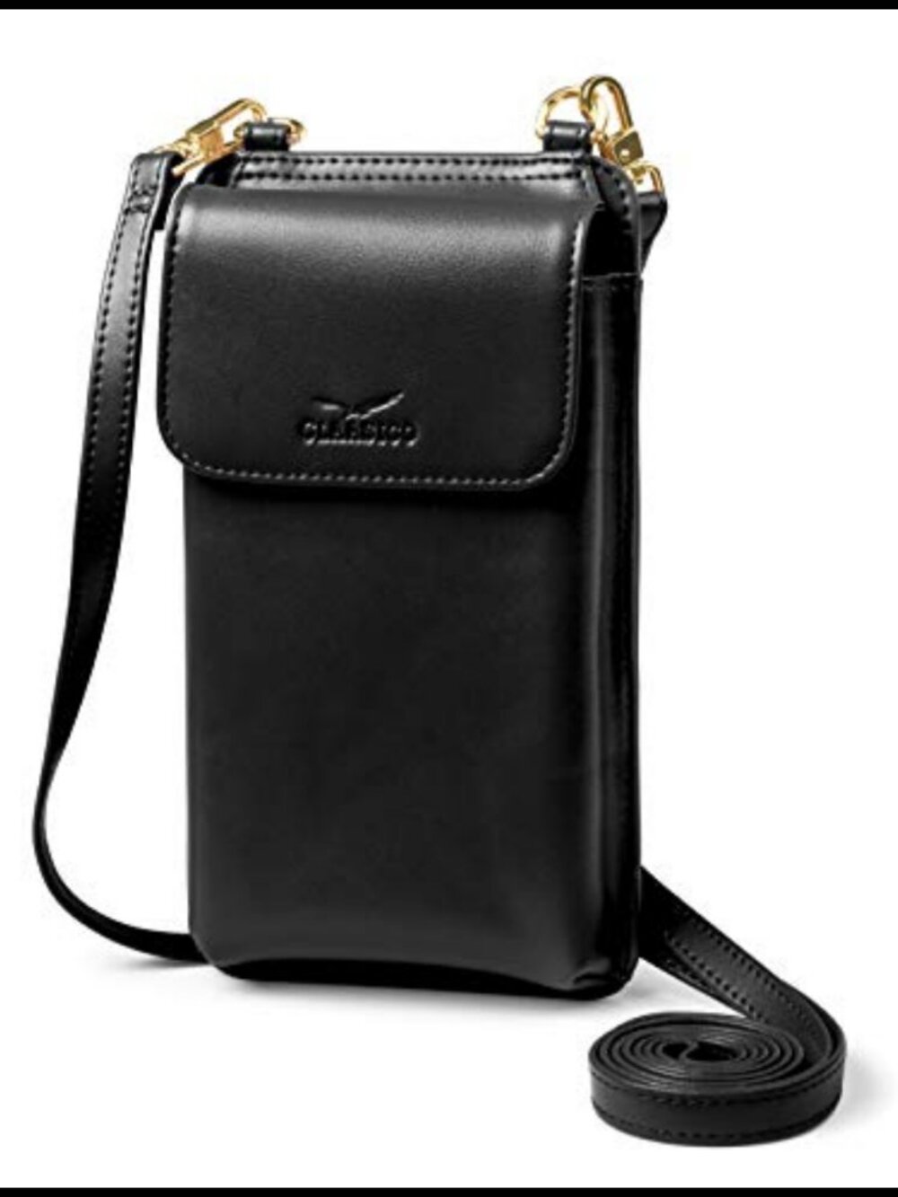 RFID Crossbody Phone Purse Faux Leather Wallet with Magnetic Closure